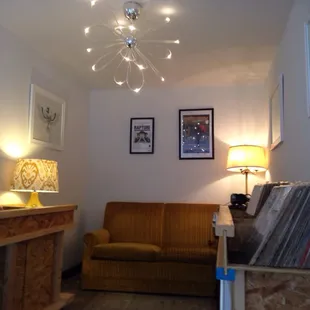 Listening station upstairs