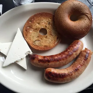 Toasted Bagel and Cream Cheese