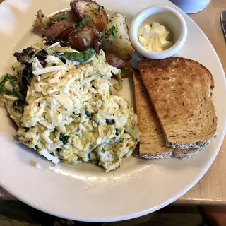 Grilled Marinated Portabella Scramble
