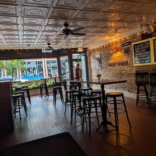 the interior of a restaurant