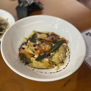 Sugar pie pasta (ravioli-like)