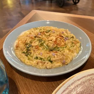 Lions Mane Corn Orzo Risoni