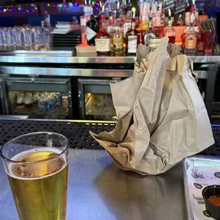 Nothing better than lager in a bag!