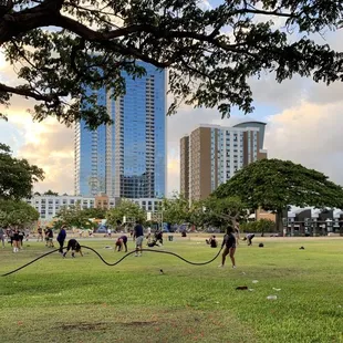 Exercising while maintaining social distancing was ok!