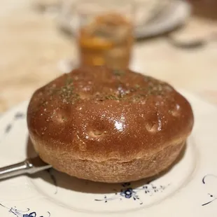 SFINCIONE chef evan funke&apos;s signature focaccia sea salt, extra virgin olive oil, origano selvatico  Must Try !!!