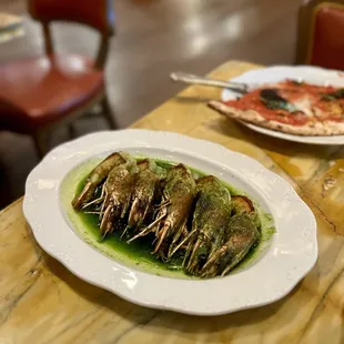 Gamberi in Salsa Verde