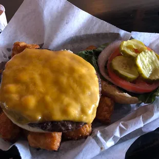 Cheeseburger. Cheddar.