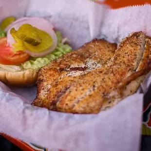 Tilapia sandwich