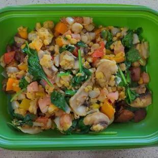 Chickpea scramble.