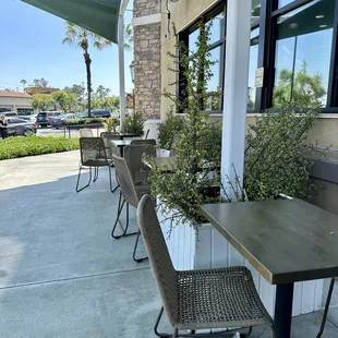 Another view of the outdoor seating area