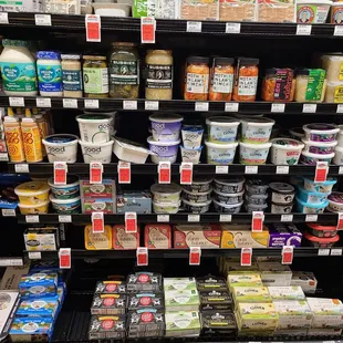 a display of yogurt