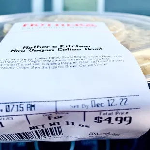 Mini Vegan Celias Bowl