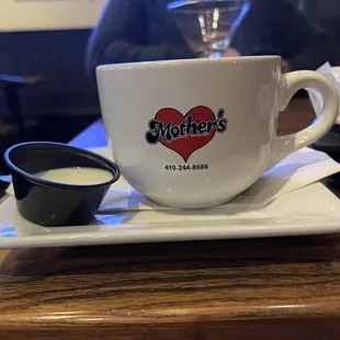 Ethan makes a yummy cup a coffee
