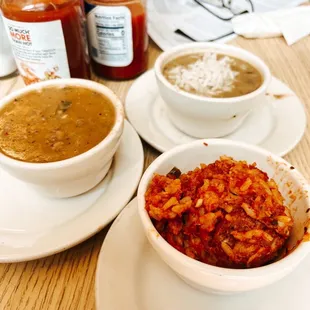 Jerrys Jambalaya, Seafood Gumbo, and Crawfish Etouffee