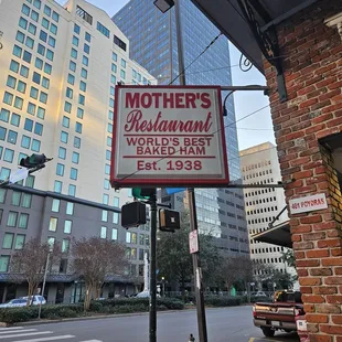 Sign outside at the corner