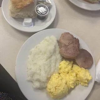 Two Eggs with Grits & a Biscuit