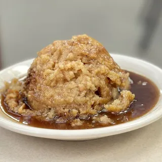Bread Pudding with Brandy Sauce, Party Pan