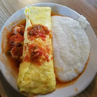 Shrimp Creole Omelet