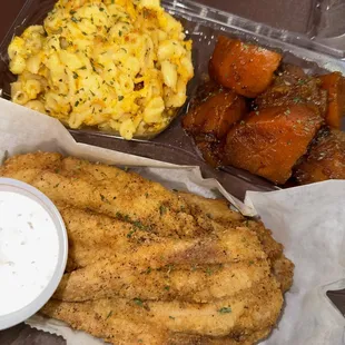 Fried whiting dinner