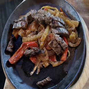 Not a lot of meat given with the steak fajita. Only able to make one tortilla. Worth maybe $13.