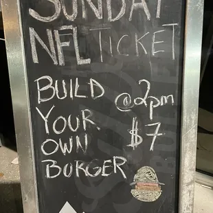 Specials, Mothers Restaurant, Westchase