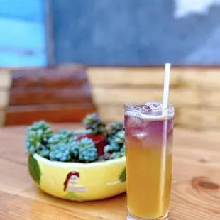 Ten Forward: Vodka, brucato, lemon, fennel, passion fruit, pea flower | $13