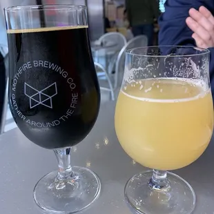 Can you guess which is the coffee stout and which is the blonde?