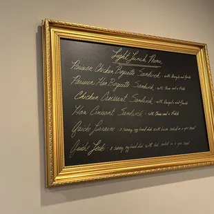 Lunch Menu