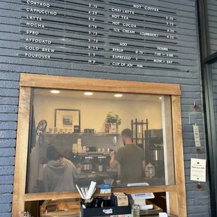 Ordering and pick up window