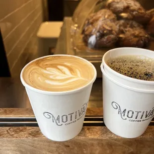 two cups of coffee