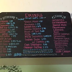 I&apos;ve gotten so used to tiny menus in those fancy urban coffee shops, this was a change!