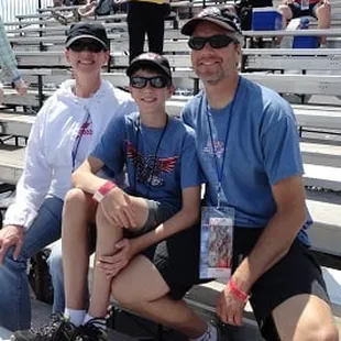 Dana, Donovan and Steve enjoying the MotoGP racing at Indy