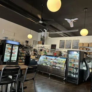 Interior of the building with order counter and deli counter