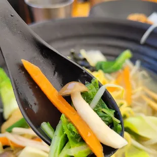 Fresh forested bite from the Vegan ramen