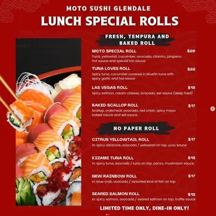 sushi lunch special