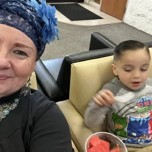 Brought our car in for an oil change.