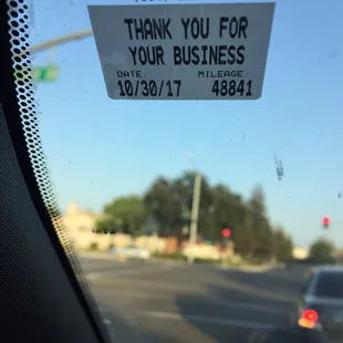 This is when my car should be serviced next or by the mileage