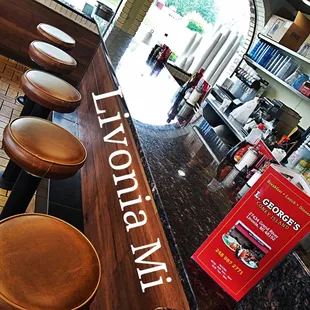 a view of the counter