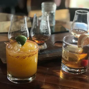 Bourbon Margarita &amp; Old Fashioned (tastes too)