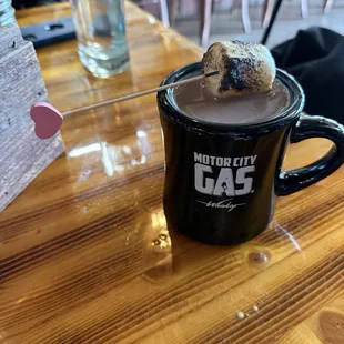 Hot chocolate mocktail