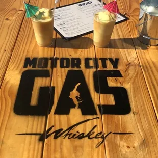 The world-famous Bourbon Creamsicle slushee!