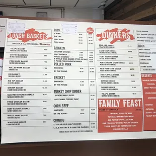 New menu