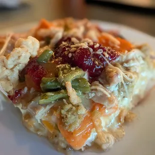 Slice of Thanksgiving Pizza