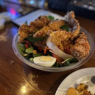Potato Chip Chicken Strips Salad....  delicious!
