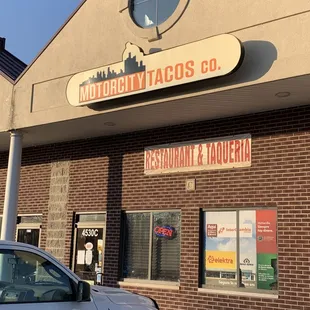 Front of restaurant