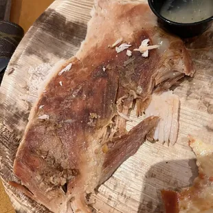 This was the turkey the person cut for me. Dry. There was no meat on it. But I got to pay $30 for this buffet...