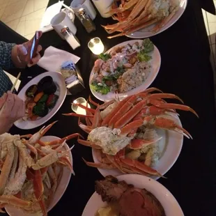 Seafood buffet w/ family.