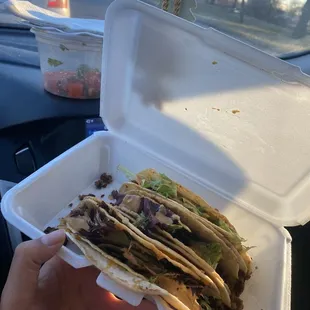 Side of Pico De Gallo with Vegan Cheezy Gordita Crunch Taco