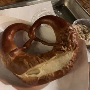 Pretzel that looks like oogie boogie lol