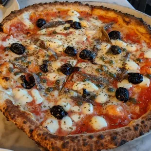 Anchovies pizza